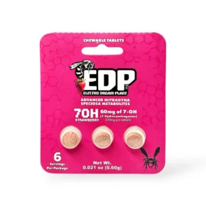 edp 7oh 7 hydroxymitragynine kratom extract tablets strawberry 20mg per tablet 58064