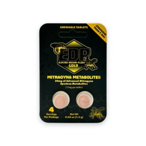 edp gold mitragyna metabolites psuedo kratom extract tablets 30mg 32907